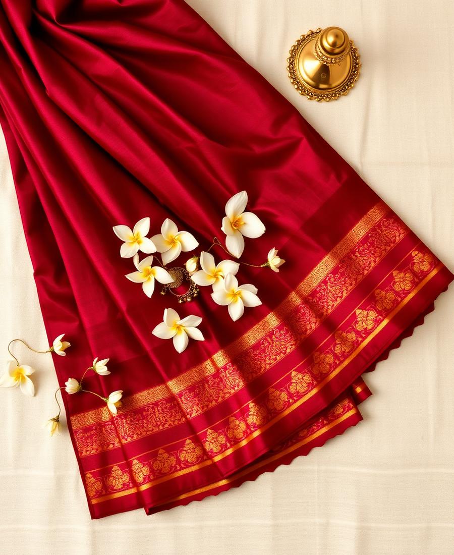 Rakta Kanchipuram Silk